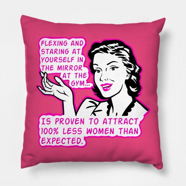 Fitness Girl Funny Pillow by TimAddisonArt