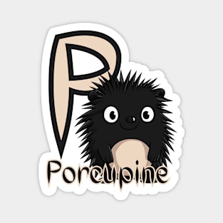 Porcupine - Animal Letters - Cute & Feral Magnet