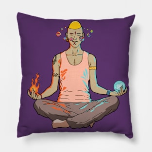 Psychedelic Spiritual Character Pillow