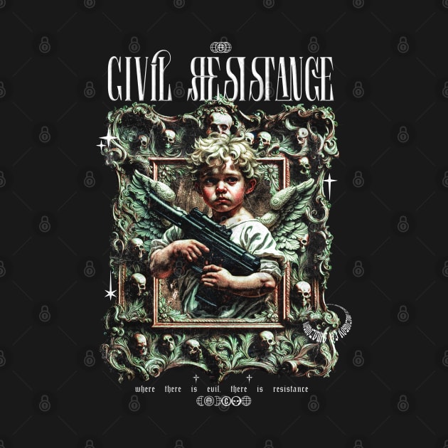 Civil resistance - Aesthetic cherub Streetwear by ZakiChanBoy