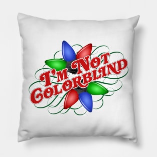 Colorblind Christmas Pillow