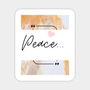 Find Peace Within: Motivational Print Art Magnet