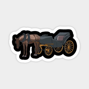 Horse Drawn Carriage Coach Magnet