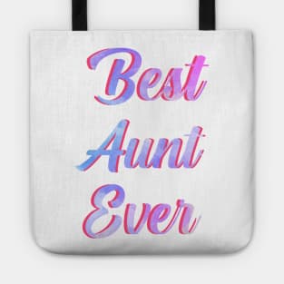 Best Aunt Ever Watercolor ,I Love My Aunt Tote