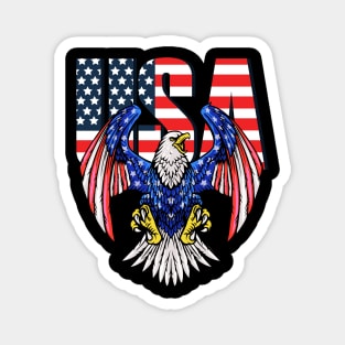 Usa Flag Bird, american, eagle, power, america eagle logo Magnet