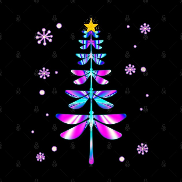 dragonfly christmas tree by Ghani Store