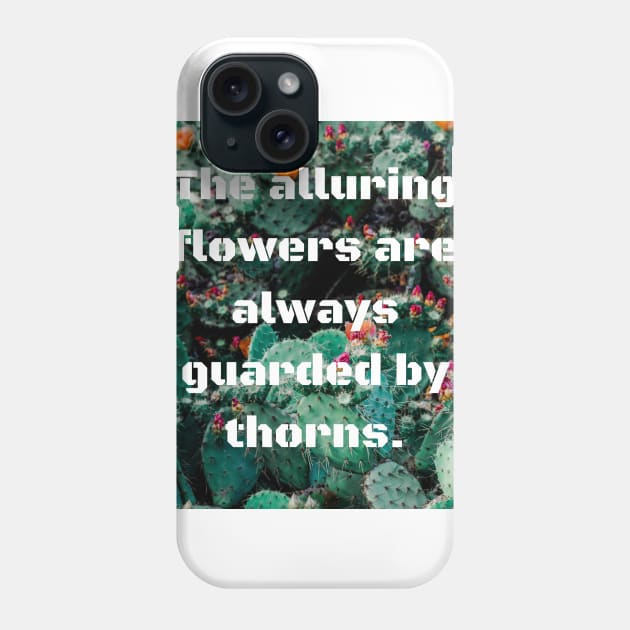 Cactus Flowers Graphic Phone Case by theidealteal