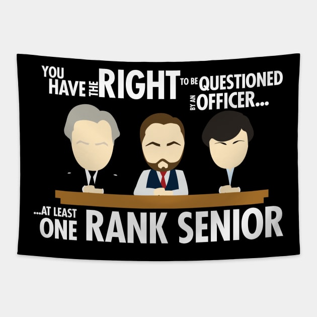 Right To Be Questioned by a Rank Senior Tapestry by NerdShizzle