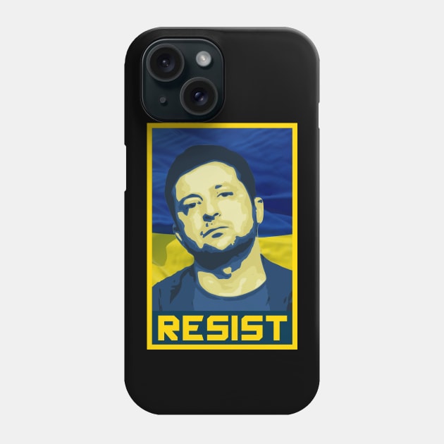 Zelensky Resist Phone Case by Nerd_art