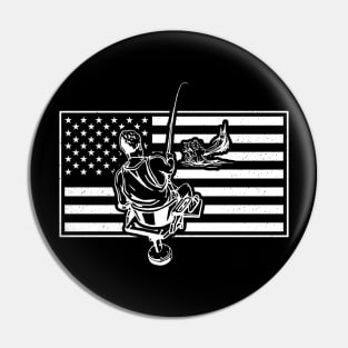 American Deep Sea Fishing Pin