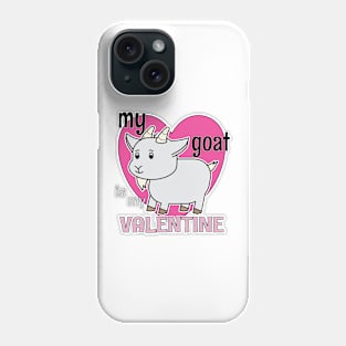 MY GOAT IS MY VALENTINE CUTE VALENTINE STICKERS Phone Case