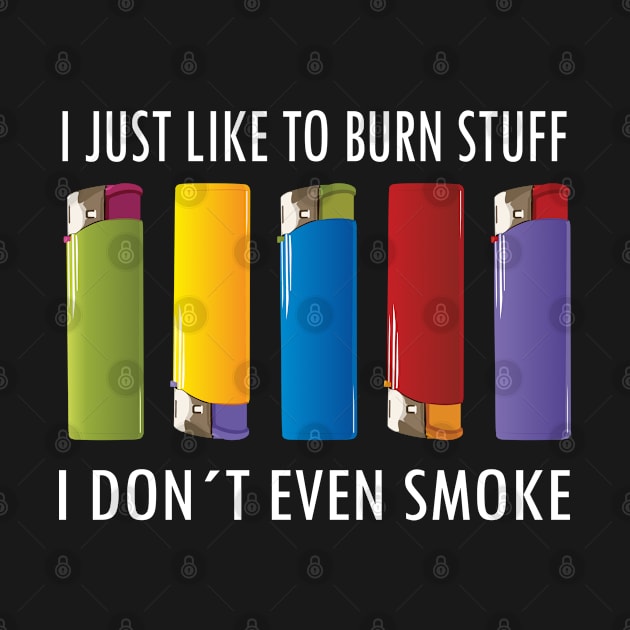 Just Like To Burn Things, Funny Quote, Funny Gift by Tesign2020