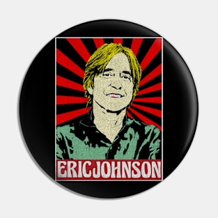 Eric Johnson Pop Art Style Pin