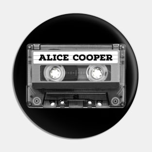 Alice Cooper / Cassette Tape Style Pin