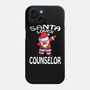 Santa Loves Counselor Christmas Phone Case