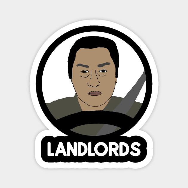 Parasite Anti Landlord Magnet by RevolutionInPaint