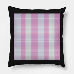 Pastel Aesthetic Evander 2 Hand Drawn Textured Plaid Pattern Pillow