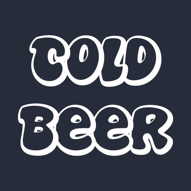 Cold Beer - White Outline by AlexisBrown1996