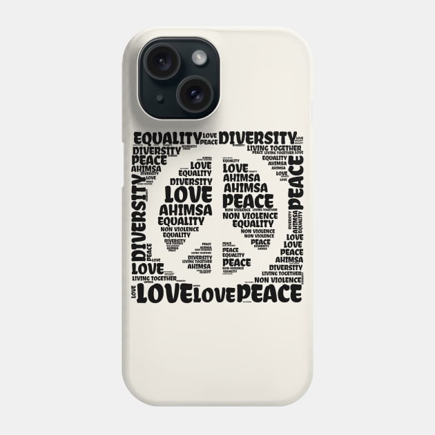 Peace Love Phone Case by MZeeDesigns