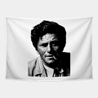 Columbo Pencil Drawing Tapestry