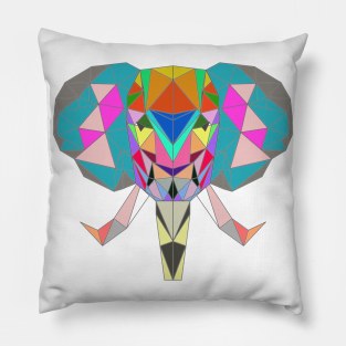 Geometric Elephant Pillow