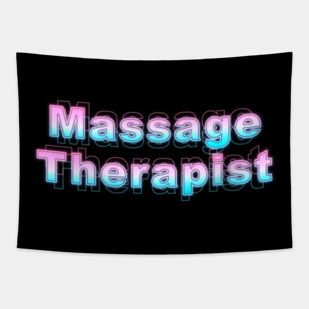 Massage Therapist Tapestry by Sanzida Design