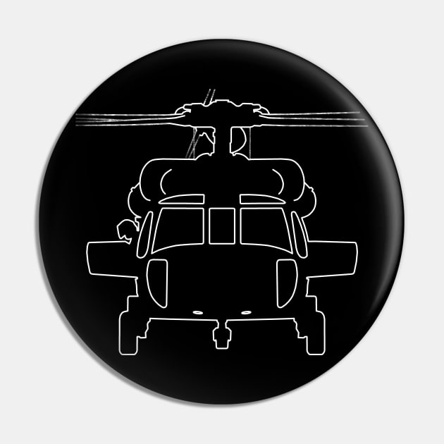 Black Hawk helicopter outline graphic (white) Pin by soitwouldseem