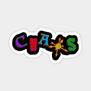 Colorful Chaos - Minimalist Chaos Star Design Magnet