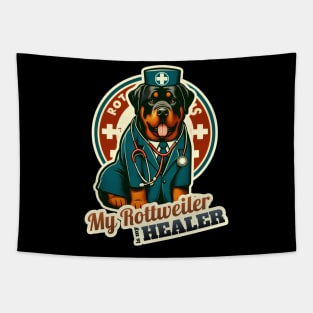 Doctor Rottweiler Tapestry