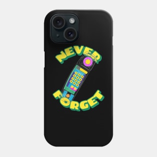 Never Forget Cordless Phone Retro Vintage 80s 90s 2000s Phone Case