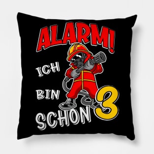 3. Kindergeburtstag Feuerwehr Kinder Pillow