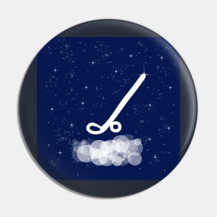 Stick, golf, hockey, sport, club, technology, light, universe, cosmos, galaxy, shine, concept Pin