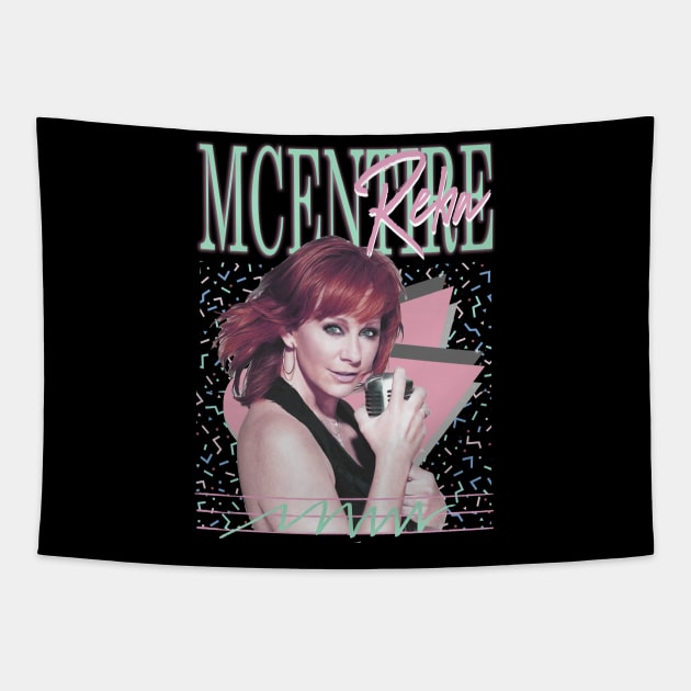 Vintage Reba McEntire Classic Country Legend Tapestry by Pop Laris Manis