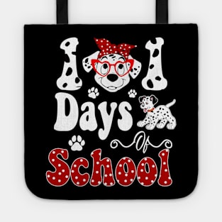 101 Days Of School Dalmatian Dog 100 Days Smarter Teachers Tote