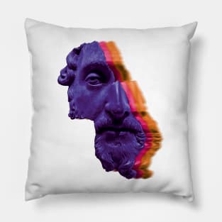 aesthetic glitch effect Pillow