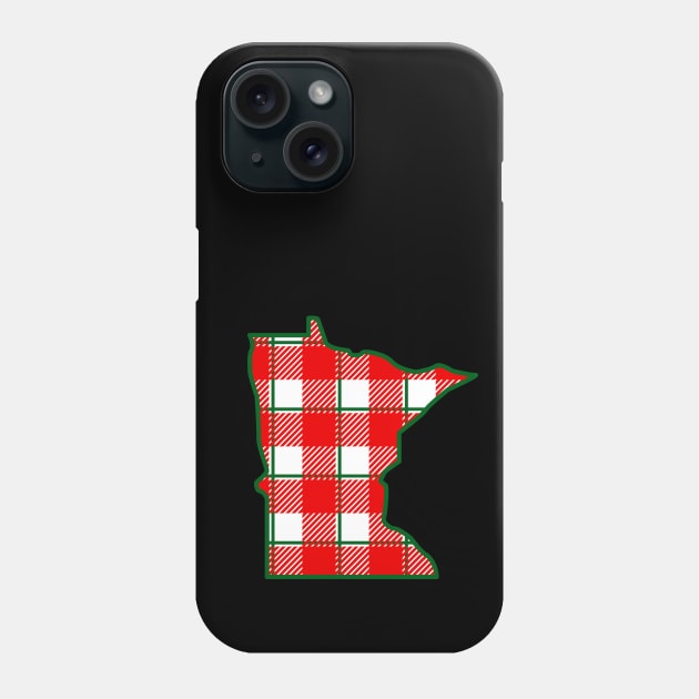 MN Christmas Plaid Phone Case by miniBOB