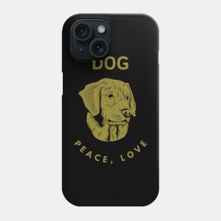 dog lovers gold Phone Case