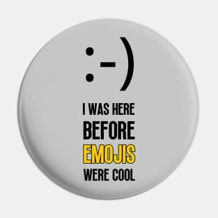 WORLD EMOJI DAY OLDSCHOOL SMILEY FACE Pin