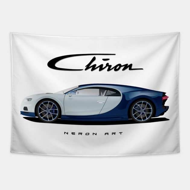 Bugatti chiron Tapestry by Neron Art