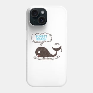Sunset Beach, NC Summertime Vacationing Whale Spout Phone Case