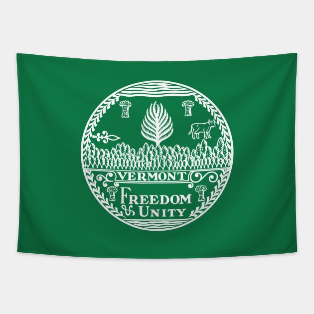 The Vermont Seal Tapestry by FranklinPrintCo