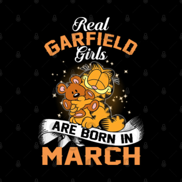 real garfield girls are born in march - Garfield - Phone Case