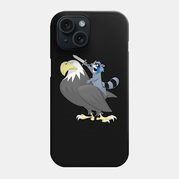 Freedom Raccoon Phone Case by raccoonbrand