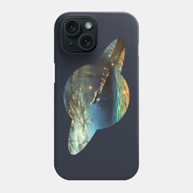 on shore of space Phone Case by aerroscape