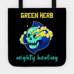 green herb.ighty healing Tote