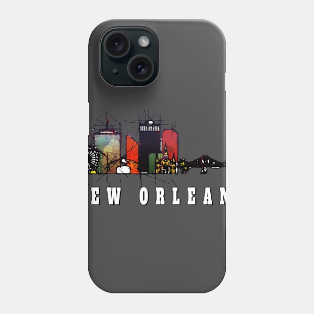 New Orleans skyline Phone Case by DimDom