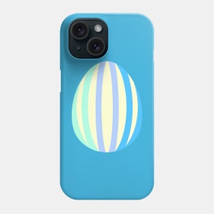 Easter egg yellow vertical bowed lines Phone Case