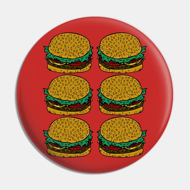 Six Cheeseburgers Pin by RockettGraph1cs