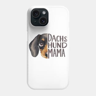 Dachshund Mama Dog Lover Cute Animal Face Phone Case
