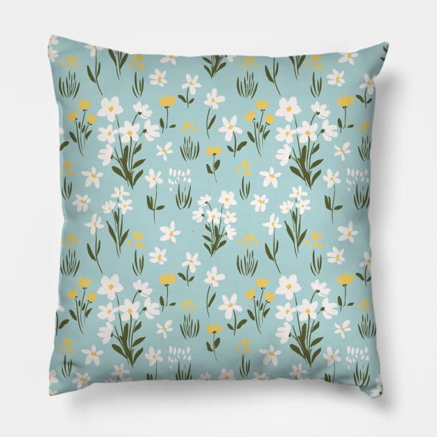 Forget Me Not Pillow by Markdisha Designs